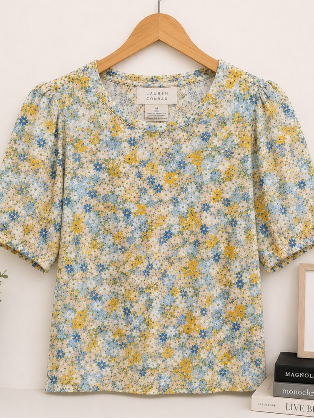 Floral Puff-Sleeve Tee - Lauren Conrad